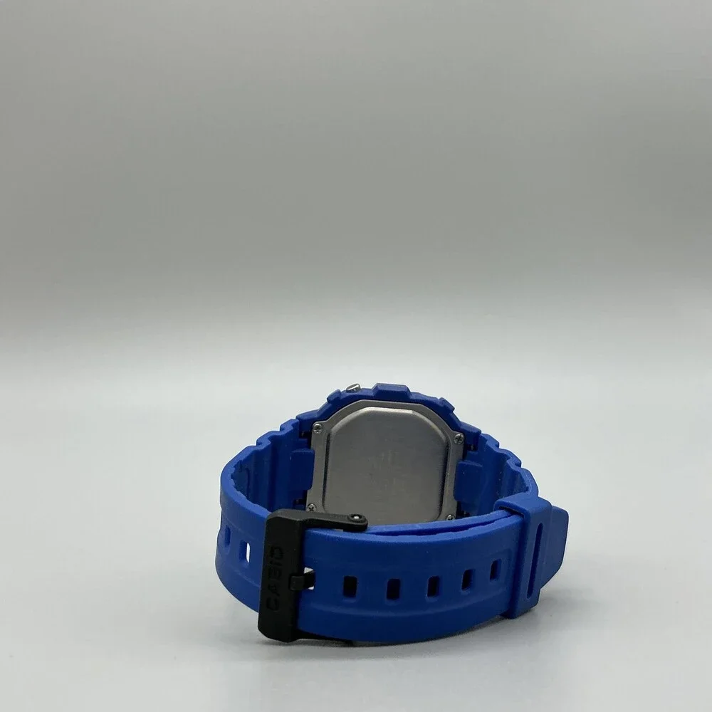 Casio F-108WH 3224 Mens Watch 42mm Gray Digital Blue Resin Day Date Illuminator